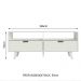 Rack para TV até 55 Polegadas Madesa Oslo com 2 Portas - Branco