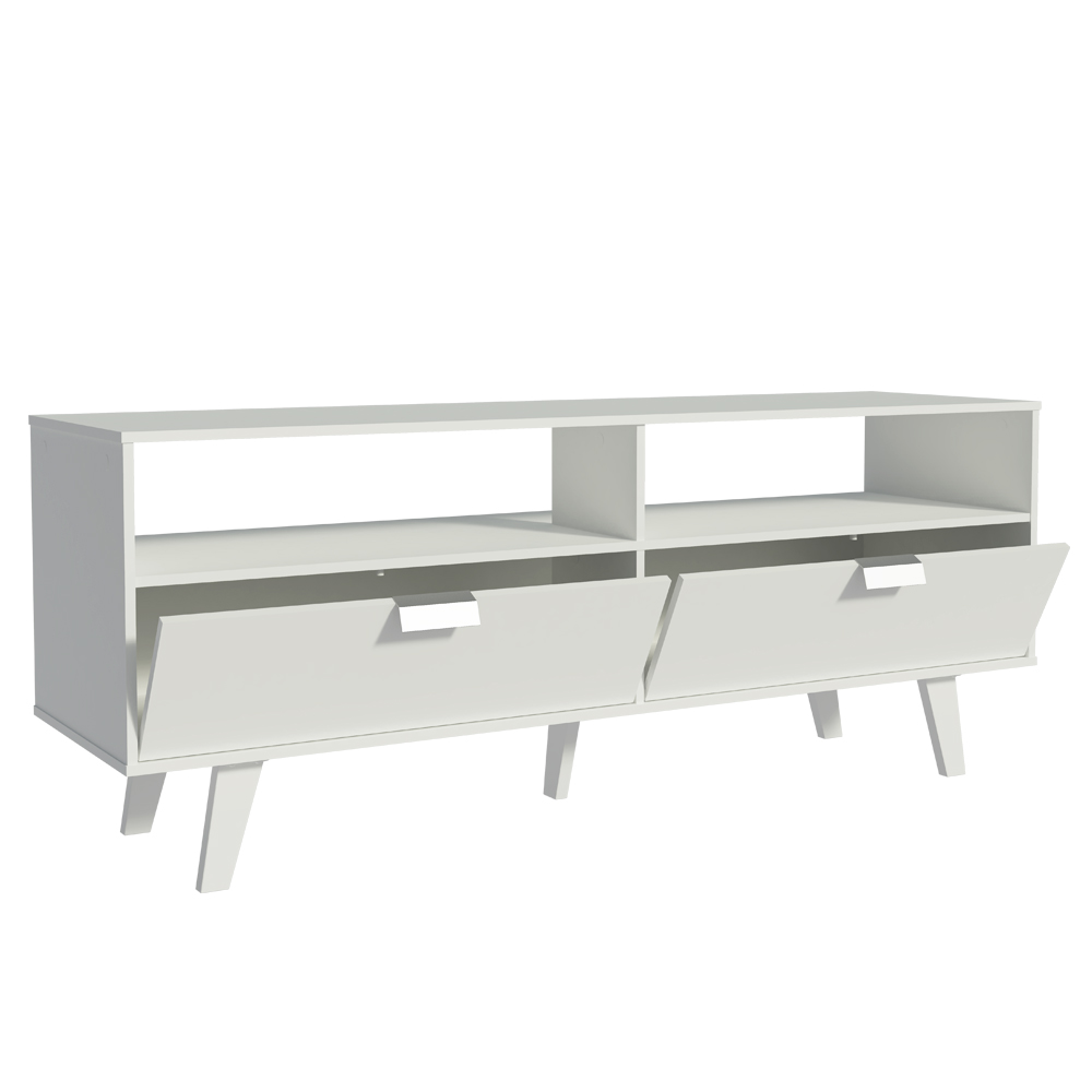 Rack para TV até 55 Polegadas Madesa Oslo com 2 Portas - Branco