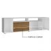 Rack para TV até 65 Polegadas Madesa Cancun - Branco/Rustic