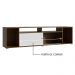 Rack para TV até 65 Polegadas Madesa Cancun - Rustic/Branco