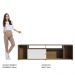 Rack para TV até 65 Polegadas Madesa Cancun - Rustic/Branco