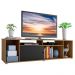 Rack para TV até 65 Polegadas Madesa Cancun - Rustic/Preto