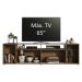 Rack para TV até 65 Polegadas Madesa Cancun - Rustic/Preto