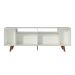 Rack para TV até 65 Polegadas Madesa Cancun com Pés - Branco/Rustic/Branco