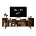 Rack para TV até 65 Polegadas Madesa Cancun com Pés - Rustic