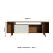 Rack para TV até 65 Polegadas Madesa Cancun com Pés - Rustic/Rustic/Branco