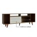 Rack para TV até 65 Polegadas Madesa Cancun com Pés - Rustic/Rustic/Branco