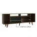 Rack para TV até 65 Polegadas Madesa Cancun com Pés - Rustic/Rustic/Preto