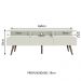 Rack para TV até 65 Polegadas Madesa Londres com Pés Retro - Branco
