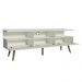 Rack para TV até 65 Polegadas Madesa Londres com Pés Retro - Branco