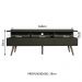 Rack para TV até 65 Polegadas Madesa Londres com Pés Retro - Preto