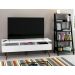 Rack para TV até 65 Polegadas Madesa Londres e Estante Escada - Branco/Preto