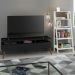 Rack para TV até 65 Polegadas Madesa Londres e Estante Escada - Preto/Branco