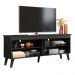 Rack para TV até 65 Polegadas com Pés Preto Turim Madesa