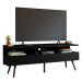 Rack para TV até 65 Polegadas com Pés Retro Preto Londres Madesa