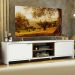 Rack para TV até 75 Polegadas 180 cm 2 Portas Branco/Rustic Metz Madesa
