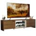 Rack para TV até 75 Polegadas 180 cm 2 Portas Rustic/Branco Metz Madesa