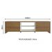 Rack para TV até 75 Polegadas 180 cm 2 Portas Rustic/Branco Metz Madesa