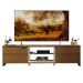 Rack para TV até 75 Polegadas 180 cm 2 Portas Rustic/Branco Metz Madesa