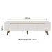 Rack para TV até 75 Polegadas Madesa Brest 2 Portas 1 Gaveta Branco