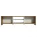 Rack para TV até 75 Polegadas Madesa Metz 180 cm 2 portas - Rustic/Branco