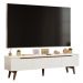 Rack para TV até 80 Polegadas 180cm 2 Portas 1 Gaveta Branco/Rustic Toronto Madesa
