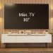 Rack para TV até 80 Polegadas 180cm 2 Portas 1 Gaveta Branco/Rustic Toronto Madesa