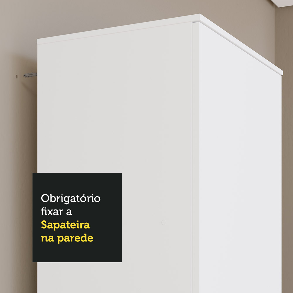 Sapateira Madesa Isis 1 Porta - Branco