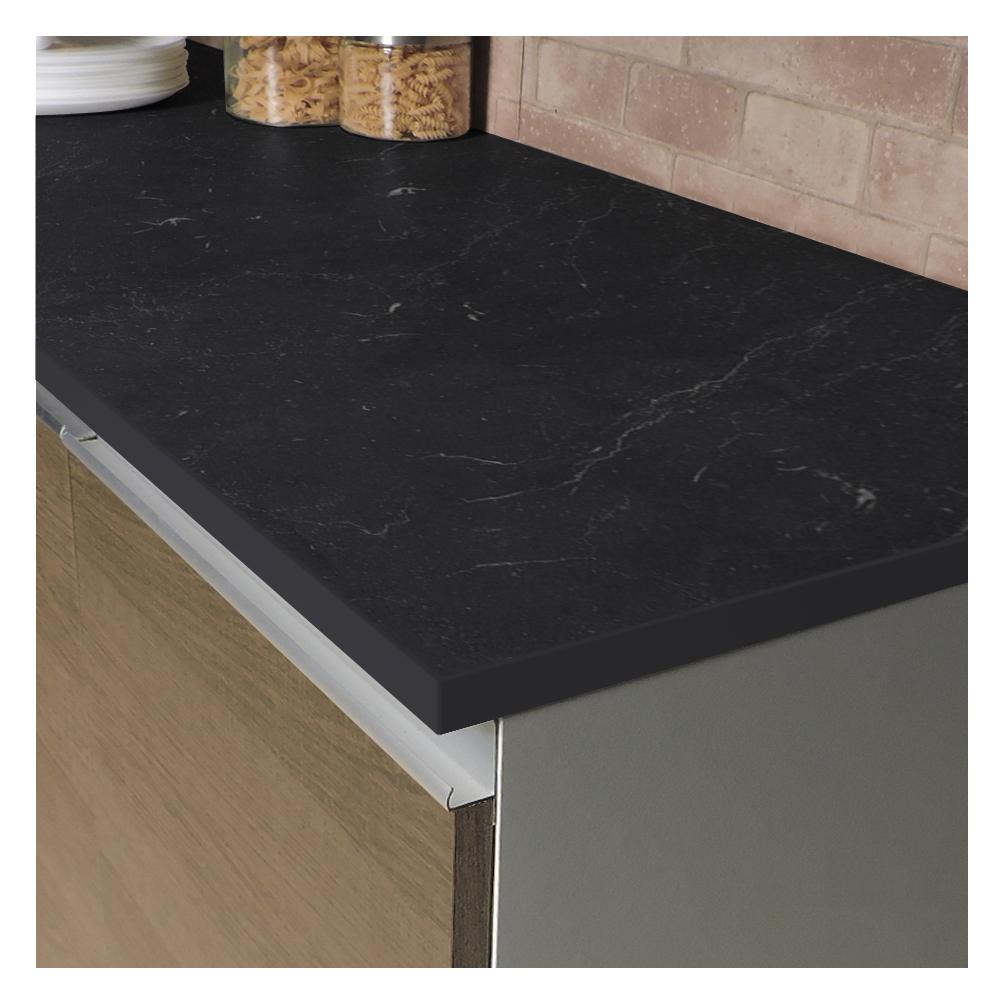 Tampo 100% MDF para Balcão de Pia 120 cm Nero Marquina Madesa