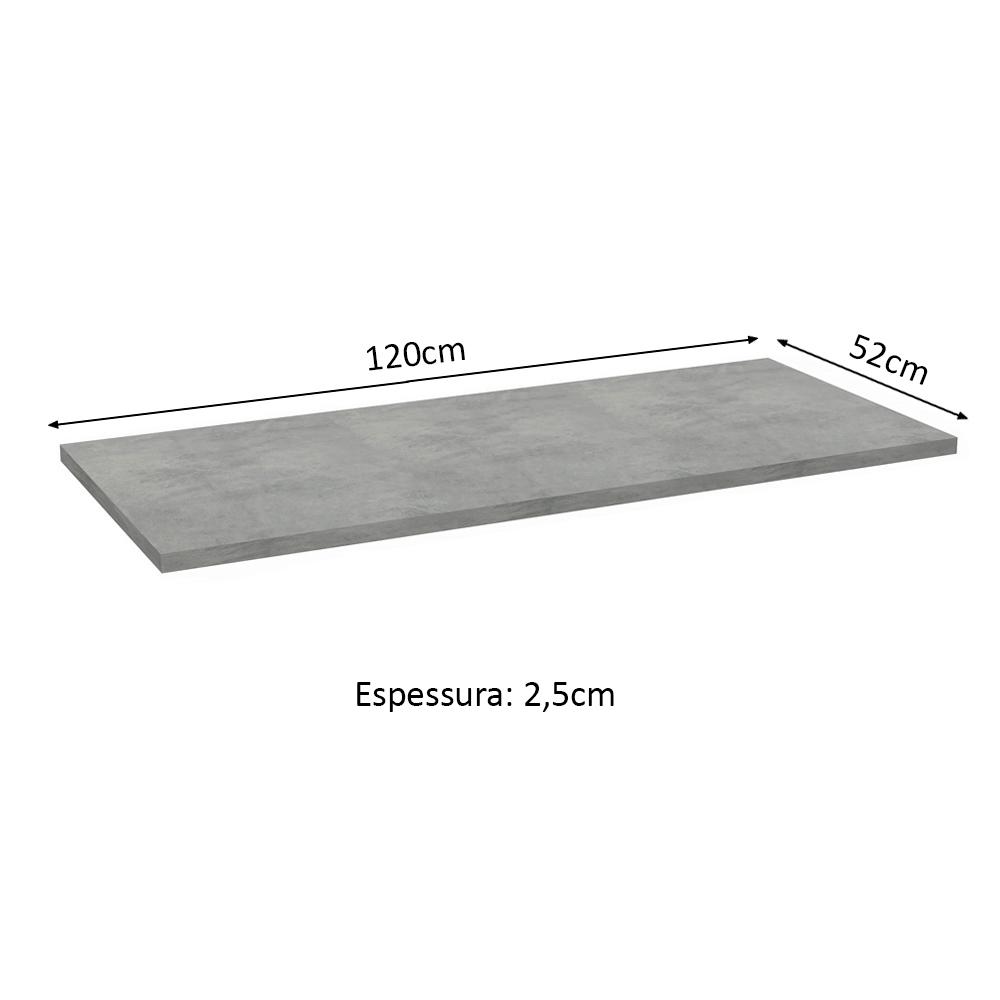 Tampo Madesa para Balcão de Pia 120 cm - Mood