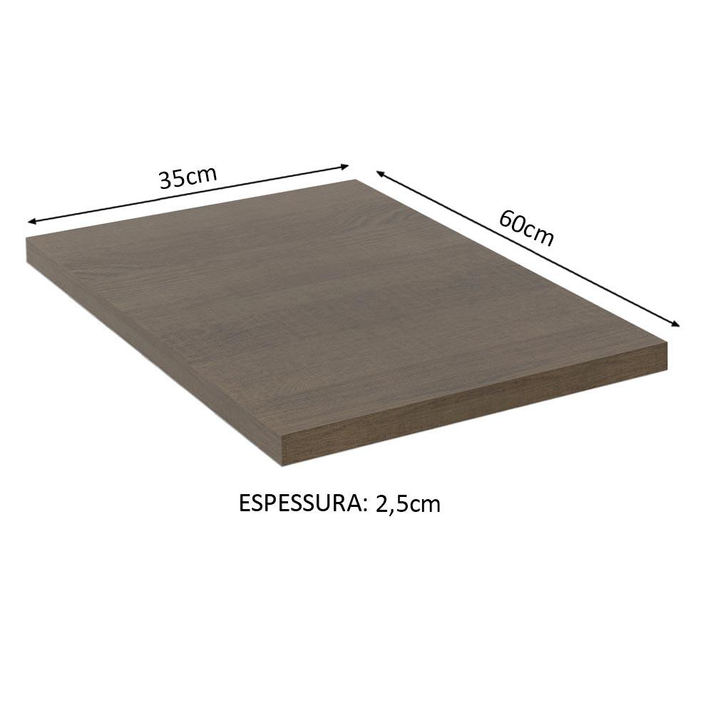 Tampo para Balcão Lux de 35 x 60 cm Madesa - Rustic