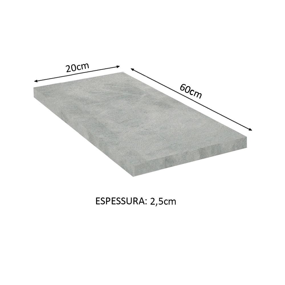 Tampo para Balcão de 20 x 60 cm para Cozinhas Madesa Glamy, Lux e Stella - Mood