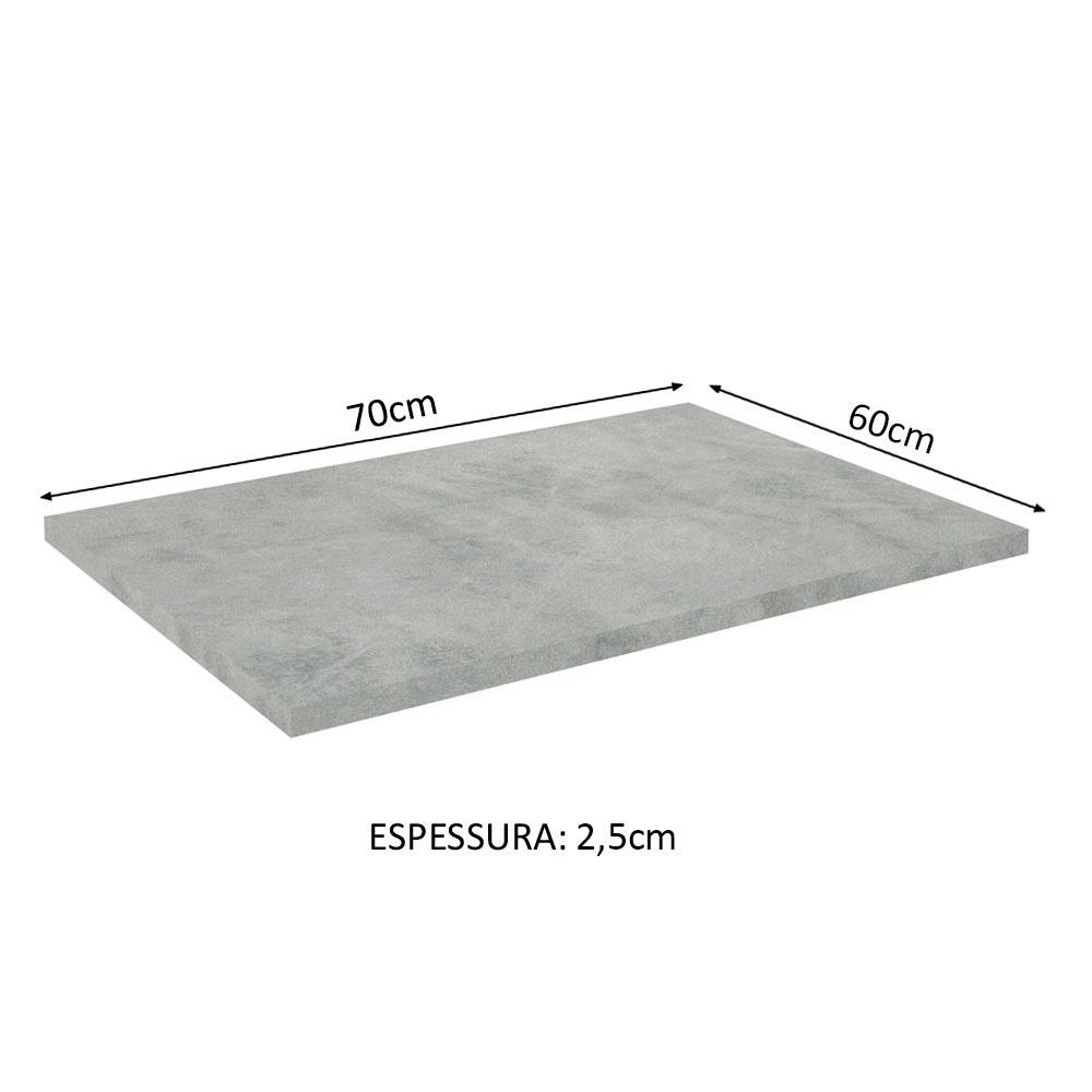 Tampo para Balcão de 70 x 60 cm para Cozinhas Lux, Glamy e Stella Mood Madesa