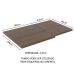 Tampo para Balcão de Canto Lux de 64 x 102 cm Madesa - Rustic