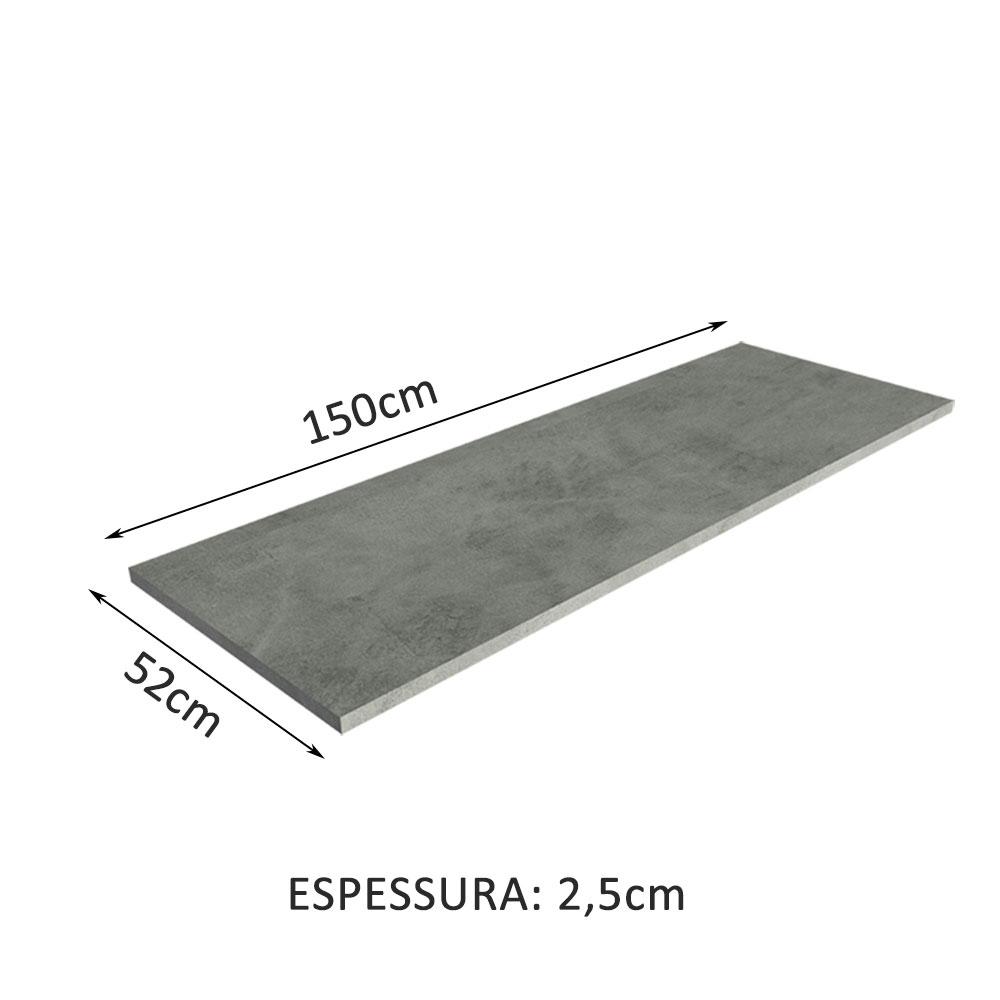 Tampo para Balcão de Pia 150 cm Madesa - Mood