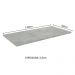 Tampo para Balcão de Pia de 120 x 60 cm para Cozinhas Madesa Glamy, Lux e Stella - Mood