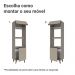 Torre Quente 60 cm 2 Portas 2 Nichos Com Pés Crema Nice Madesa
