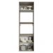 Torre Quente 60 cm 2 Portas 2 Nichos Suspenso Crema Nice Madesa