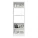 Torre Quente Armário de Cozinha 100% MDF 70 cm para 2 Fornos Branco/Preto Acordes Madesa