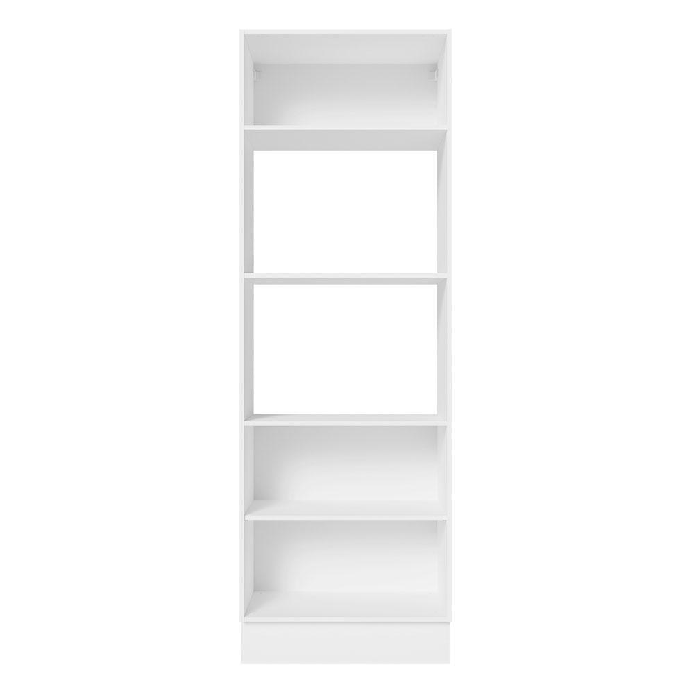 Torre Quente Armário de Cozinha 100% MDF 70 cm para 2 Fornos Branco/Preto Acordes Madesa