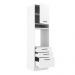 Torre Quente Armário de Cozinha 60 cm 1 Porta 3 Gavetas Branco Agata Madesa