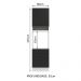 Torre Quente Armário de Cozinha 60 cm 1 Porta 3 Gavetas Branco/Preto Agata Madesa