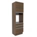 Torre Quente Armário de Cozinha 60 cm 1 Porta 3 Gavetas Rustic Glamy Madesa