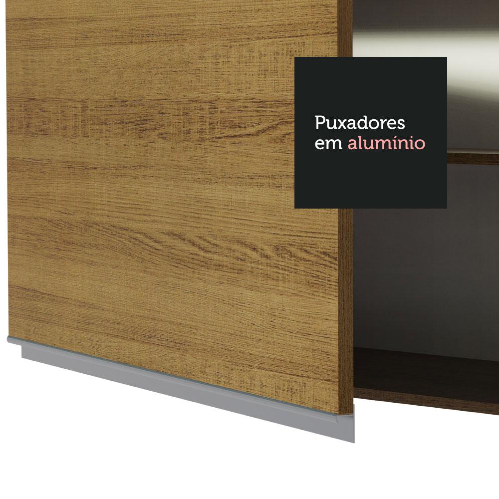 Torre Quente Armário de Cozinha 60 cm 1 Porta 3 Gavetas Rustic Glamy Madesa