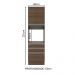 Torre Quente Armário de Cozinha 60 cm 1 Porta 3 Gavetas Rustic Glamy Madesa
