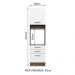 Torre Quente Armário de Cozinha 60 cm 1 Porta 3 Gavetas Rustic/Branco Agata Madesa