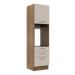 Torre Quente Armário de Cozinha 60 cm 1 Porta 3 Gavetas Rustic/Crema Agata Madesa