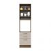 Torre Quente Armário de Cozinha 60 cm 1 Porta 3 Gavetas Rustic/Crema Agata Madesa