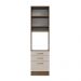 Torre Quente Armário de Cozinha 60 cm 1 Porta 3 Gavetas Rustic/Crema Agata Madesa