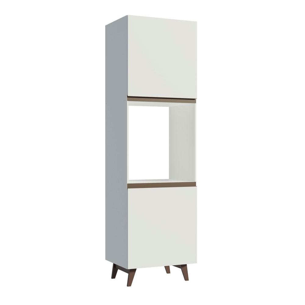 Torre-Quente Armário de Cozinha 60 cm 2 Portas Branco Reims Madesa